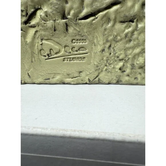 2001 Vintage eDeco Studios Decorative 3-Wick 3D Carved 5 Angels Candle - C103A - Picture 6 of 9